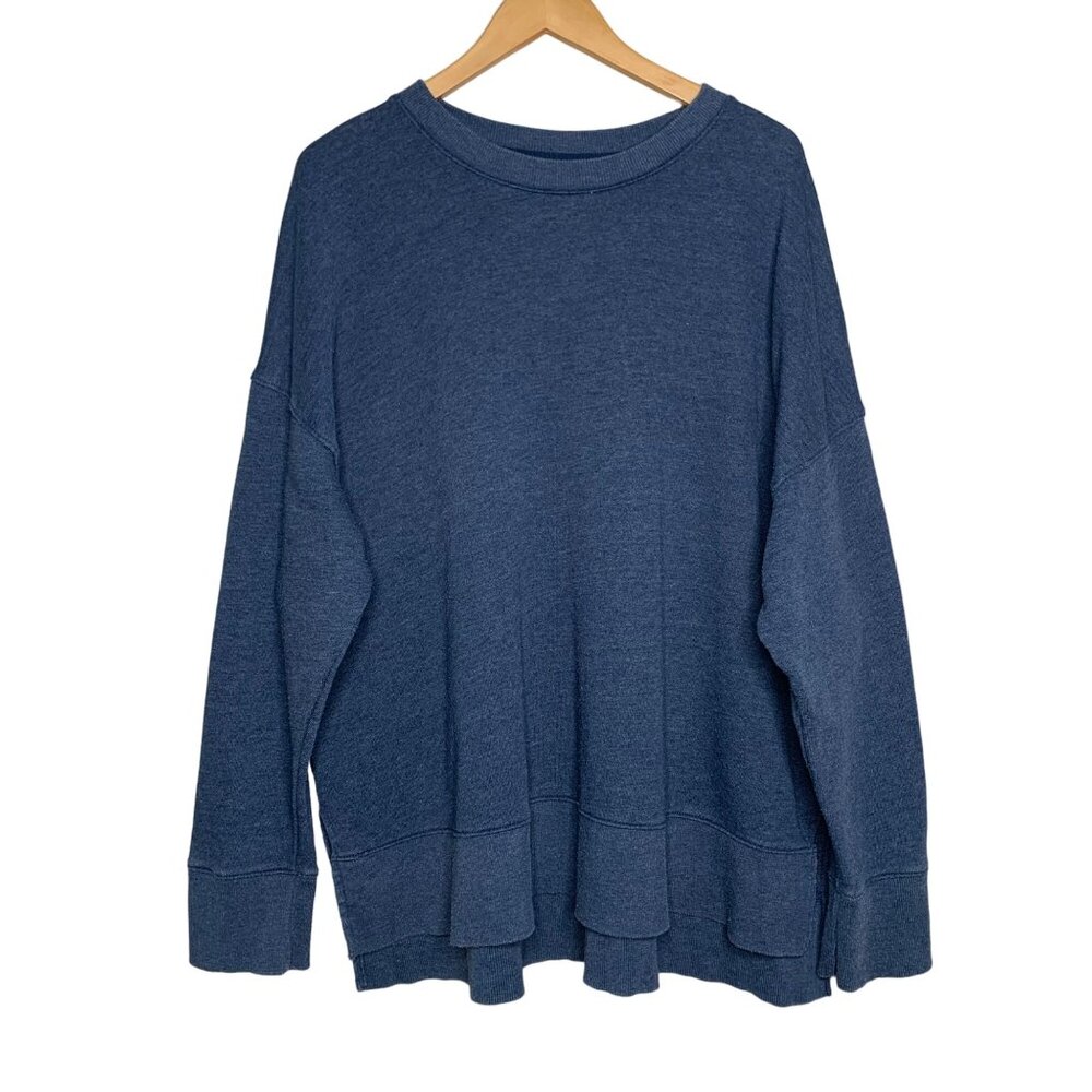 Time and Tru Pullover Sweater Crewneck Sweatshirt Blue Casual Women's Size 3XL